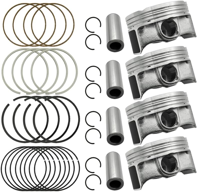 UINIEBOOM STD Engine Piston w/Rings Kit, 55567934 25192330 55576441 623597 Replacement Pistons Compatible with Chevy Sonic Cruze Limited 1.8L 2011-2018 - Image 3